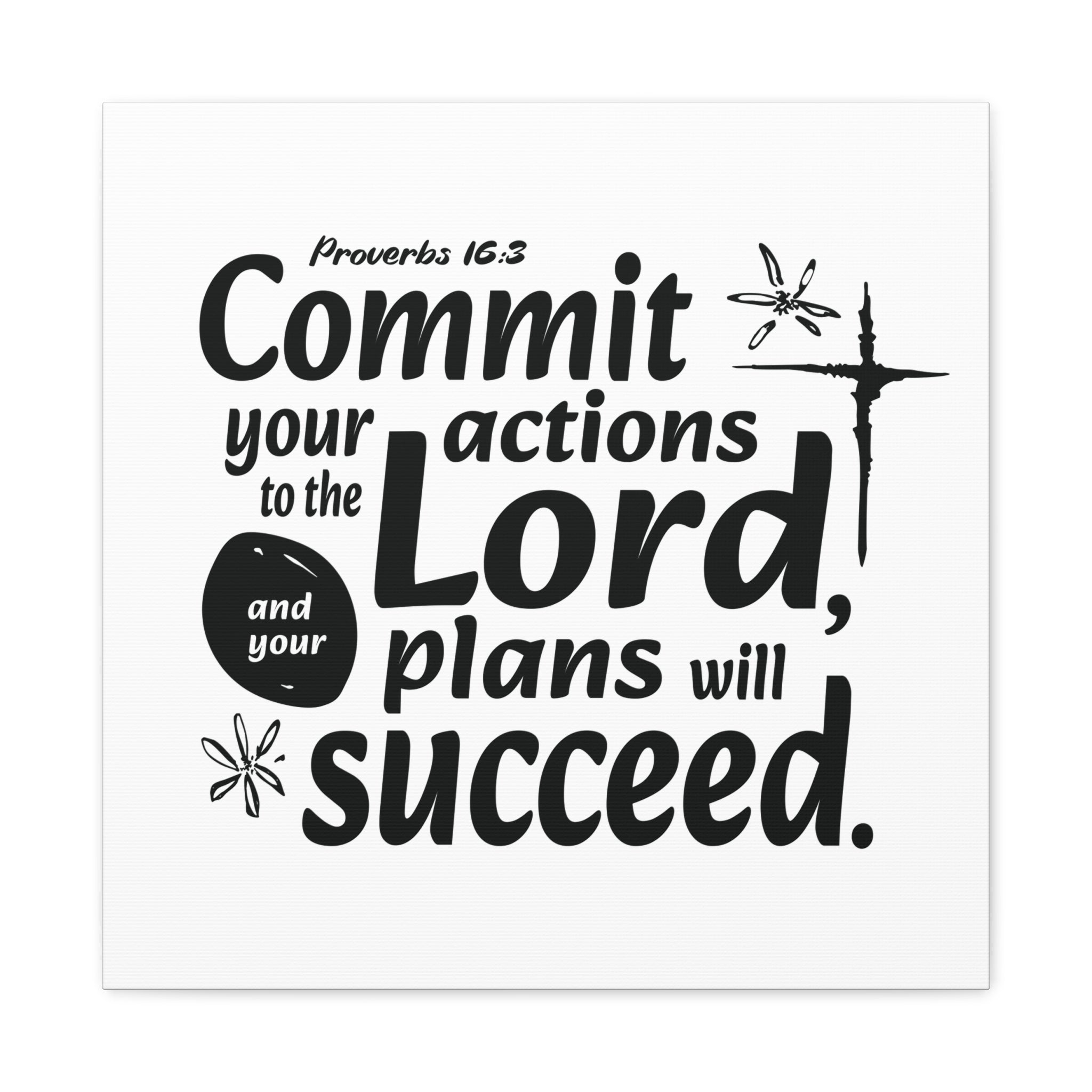 Proverbs Scripture Canvas Wall Art