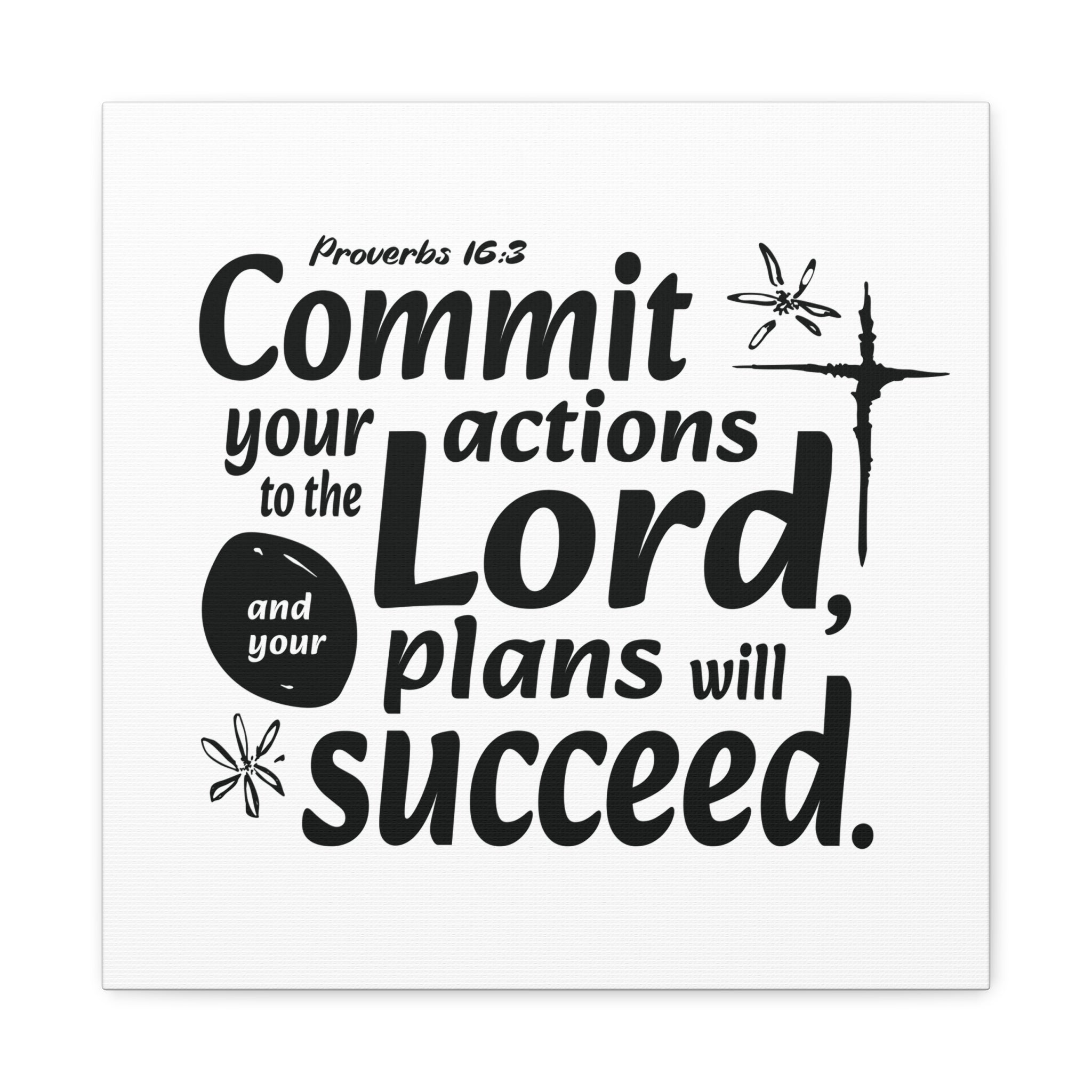 Proverbs Scripture Canvas Wall Art