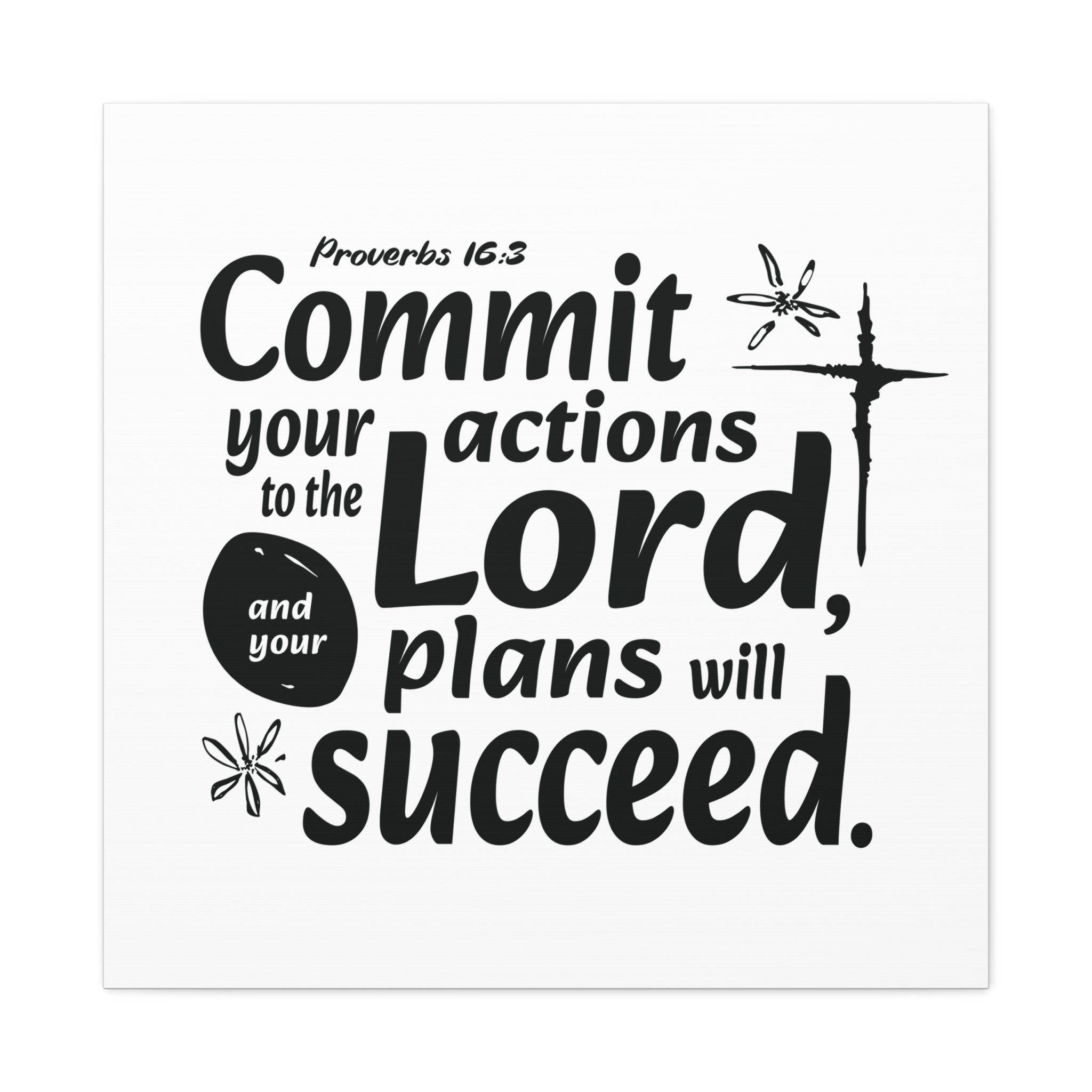 Proverbs Scripture Canvas Wall Art