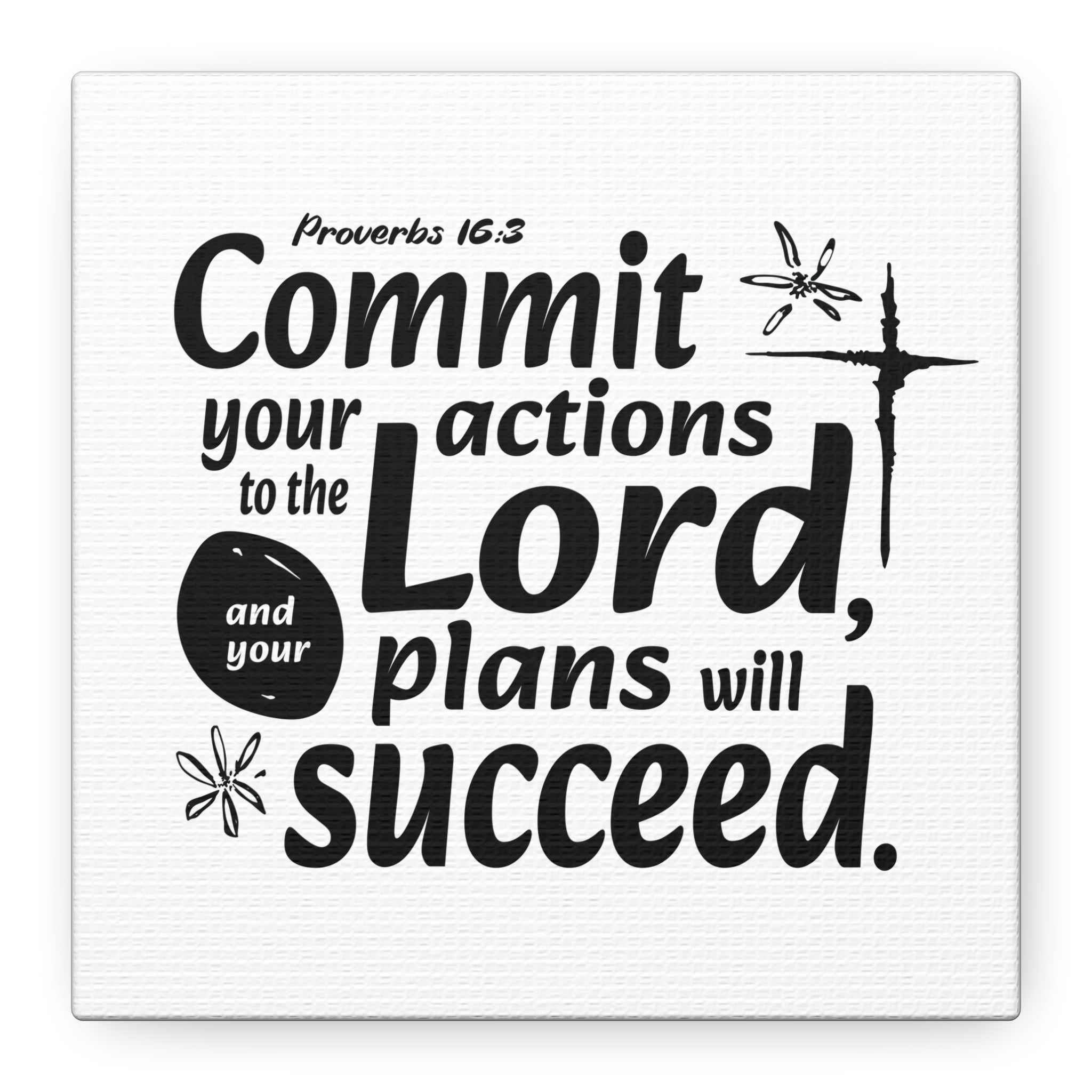 Proverbs Scripture Canvas Wall Art