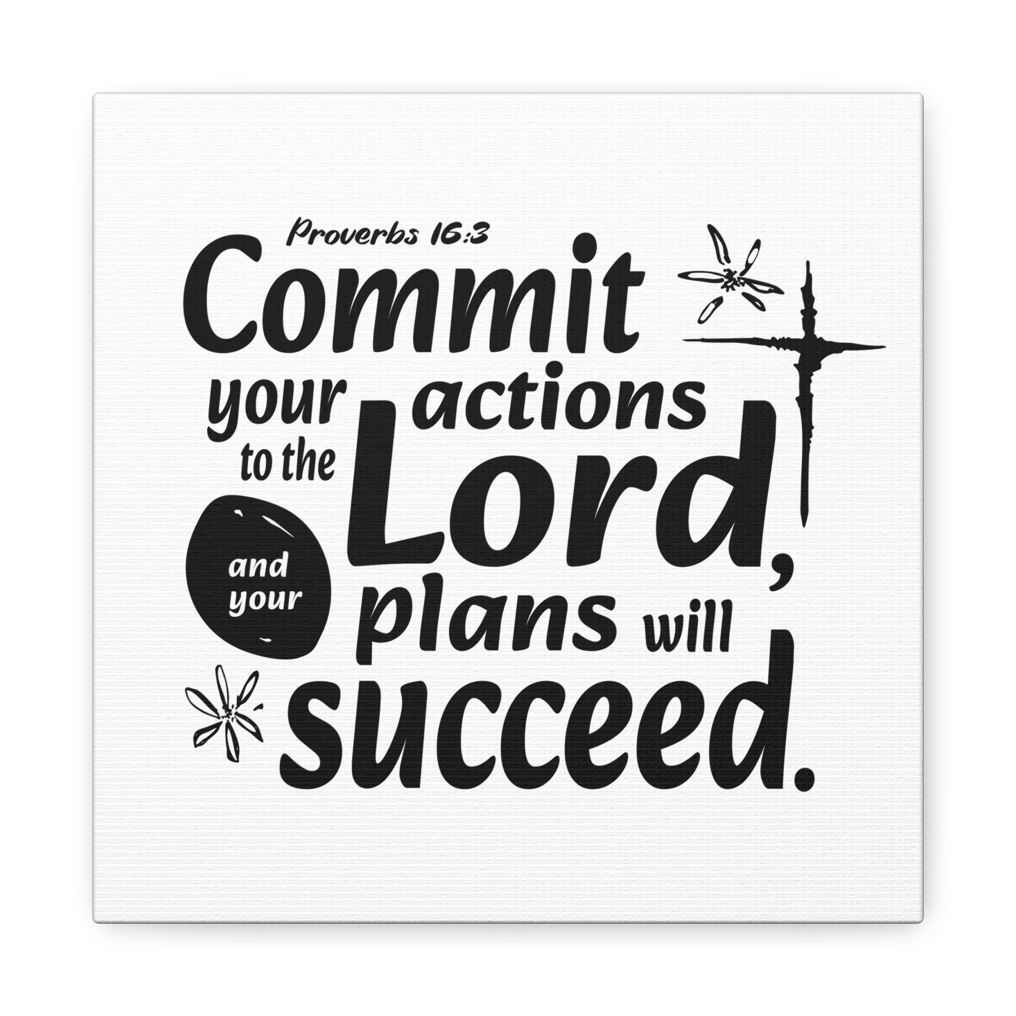 Proverbs Scripture Canvas Wall Art