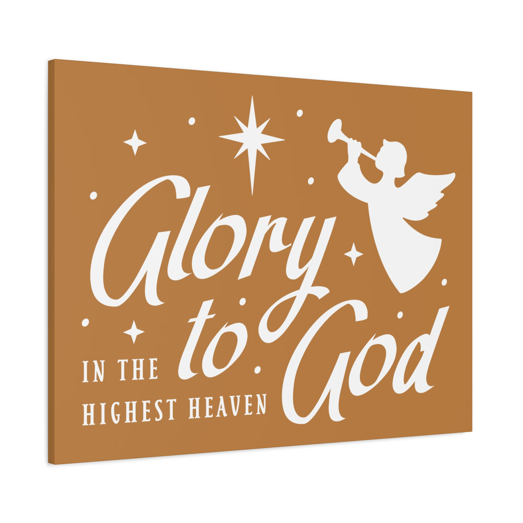 Beige Canvas Wall Art - Glory to God
