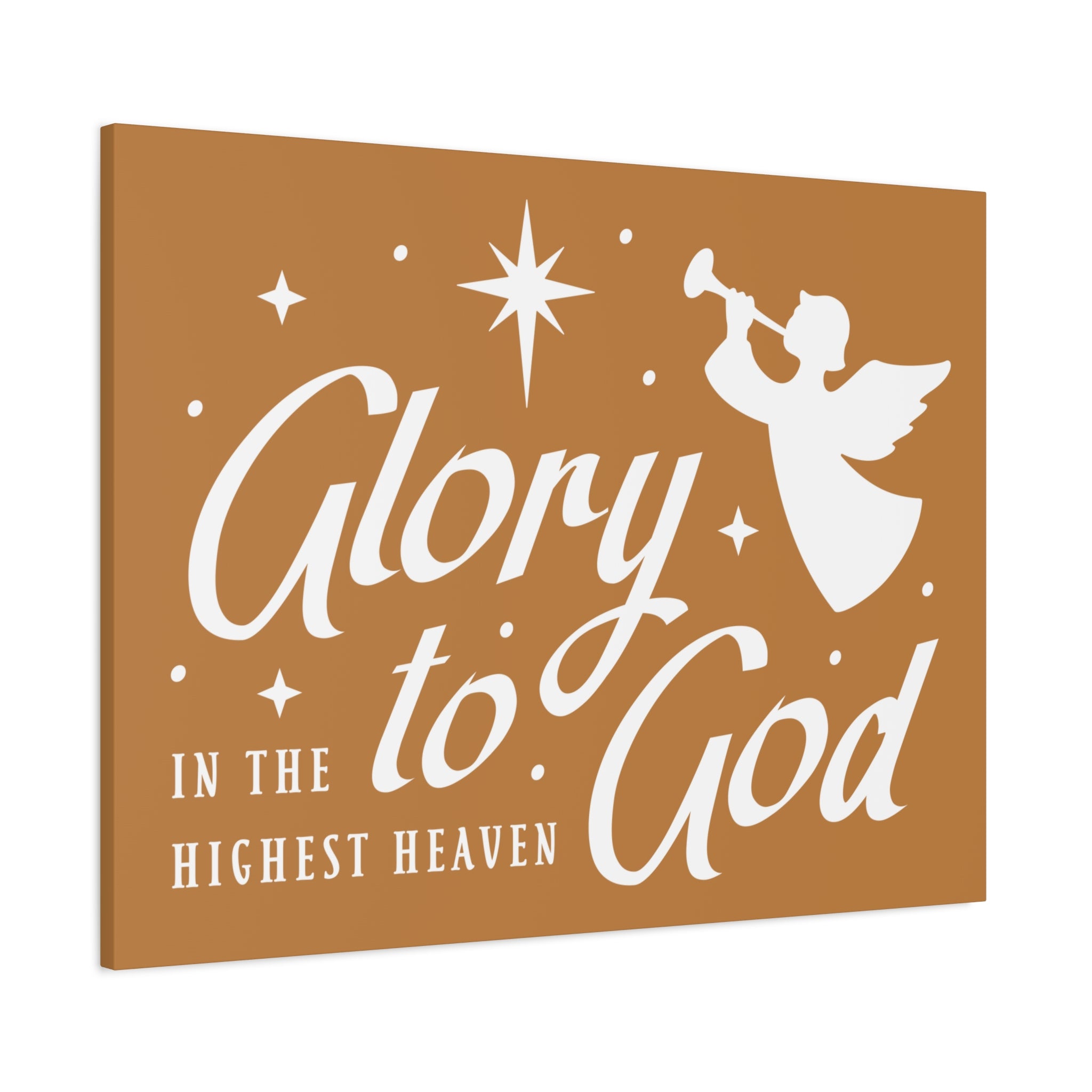 Beige Canvas Wall Art - Glory to God