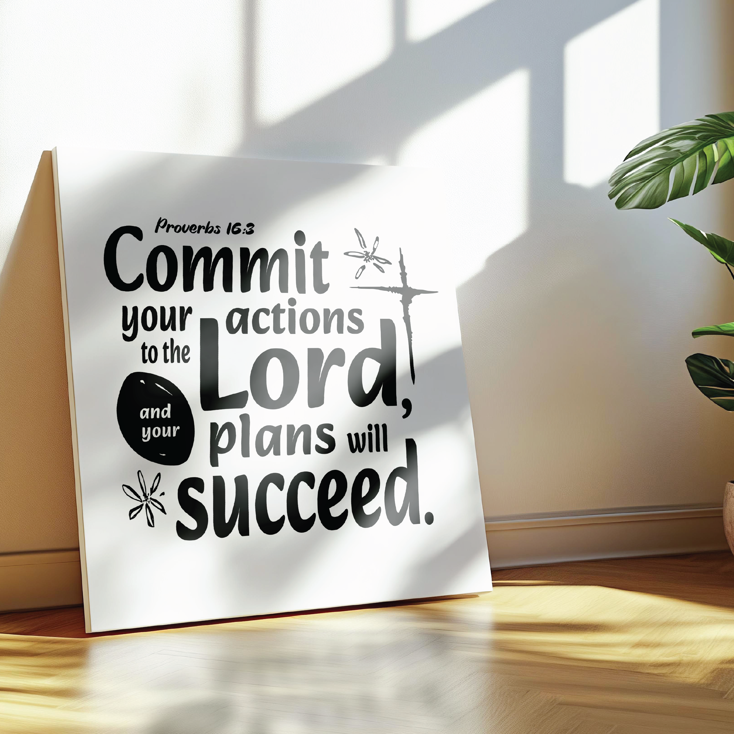 Proverbs Scripture Canvas Wall Art