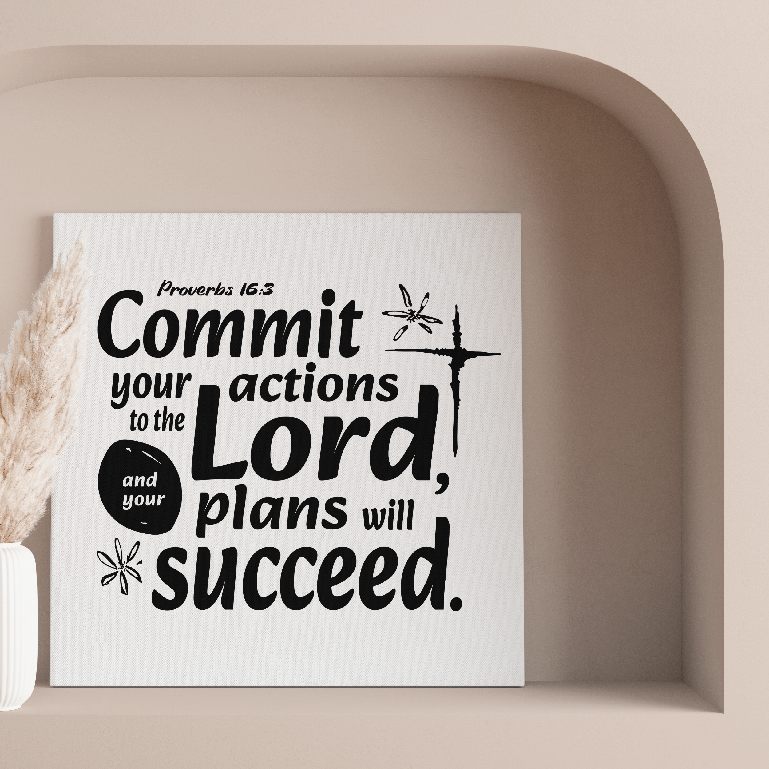 Proverbs Scripture Canvas Wall Art