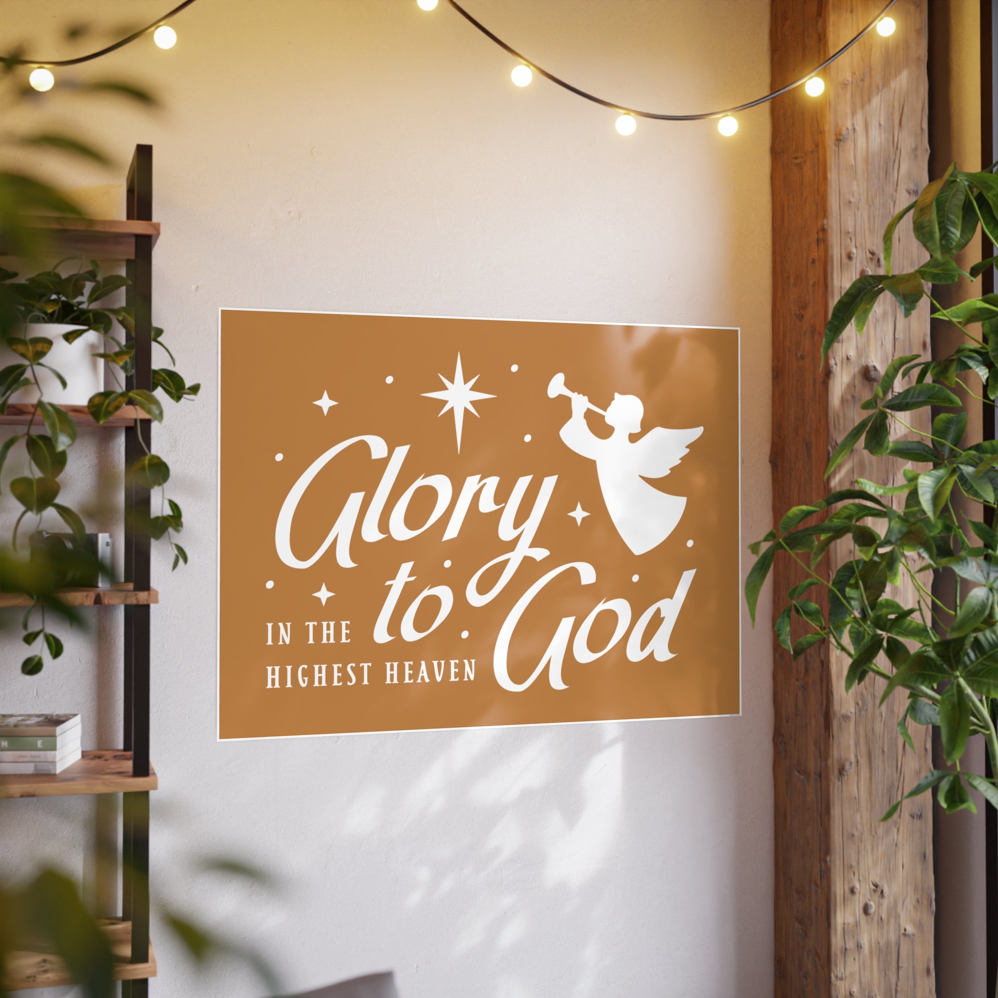 Beige Canvas Wall Art - Glory to God